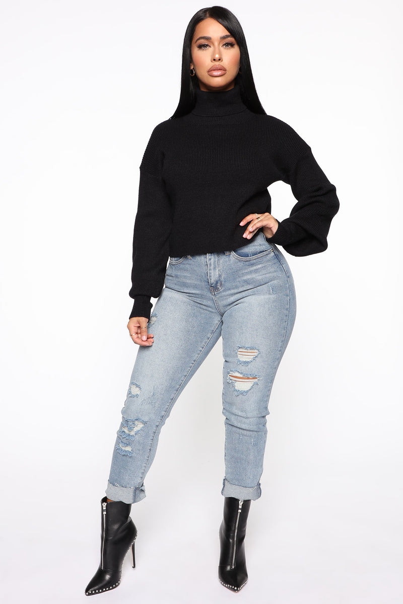 Black turtleneck clearance fashion nova