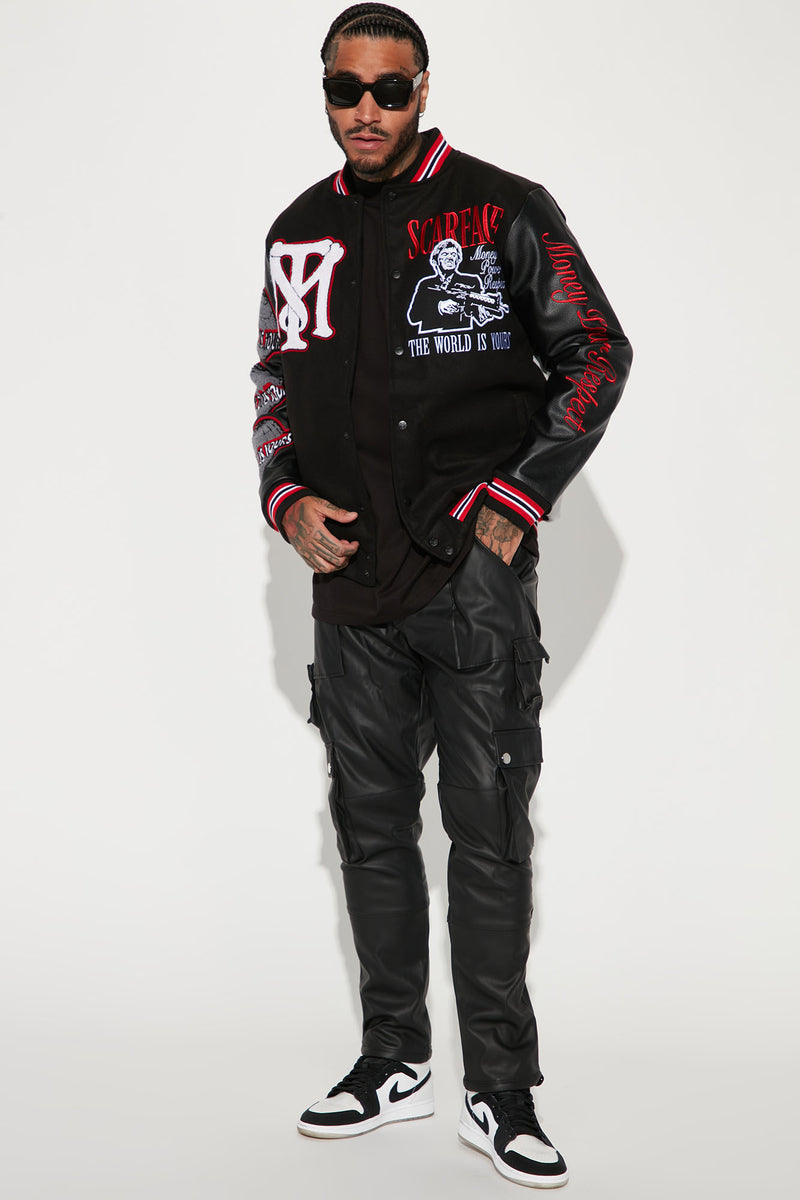 Scarface Varsity Jacket Black Fashion Nova, Mens Jackets Fashion Nova