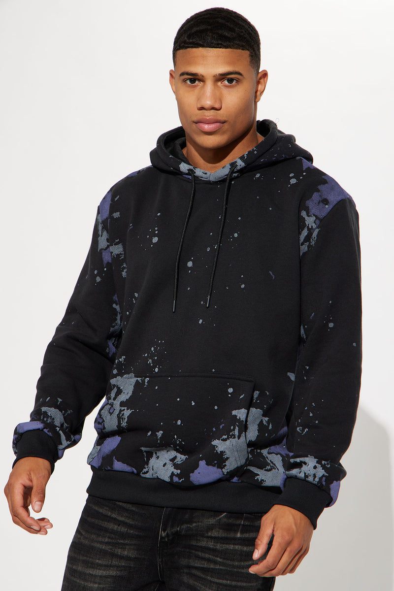 Paint splatter hoodie clearance mens