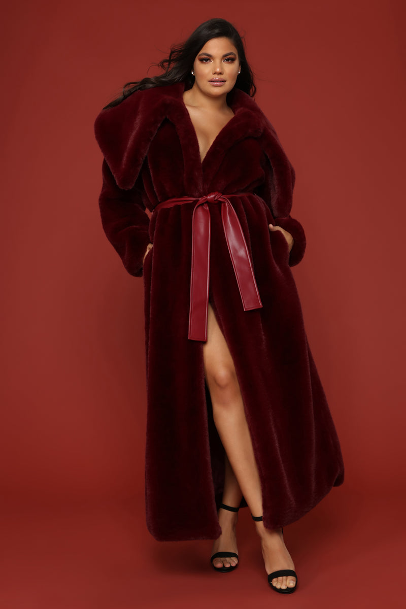 Fashion nova red coat online