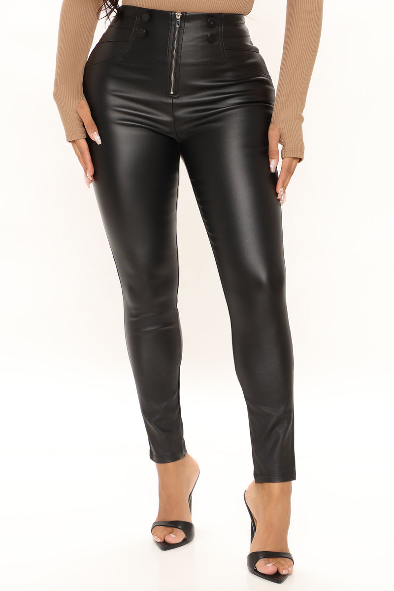 Leather pants fashion nova outlet