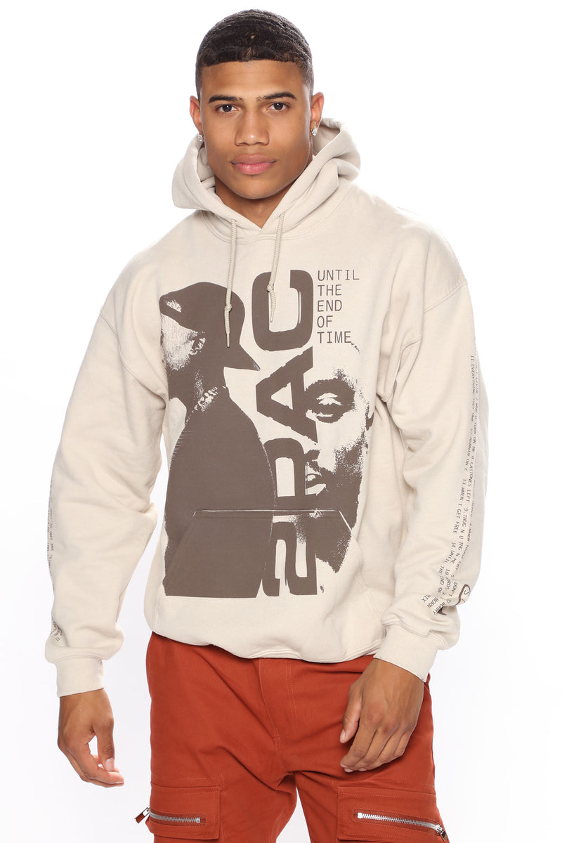 Tupac Until The End Hoodie Sand