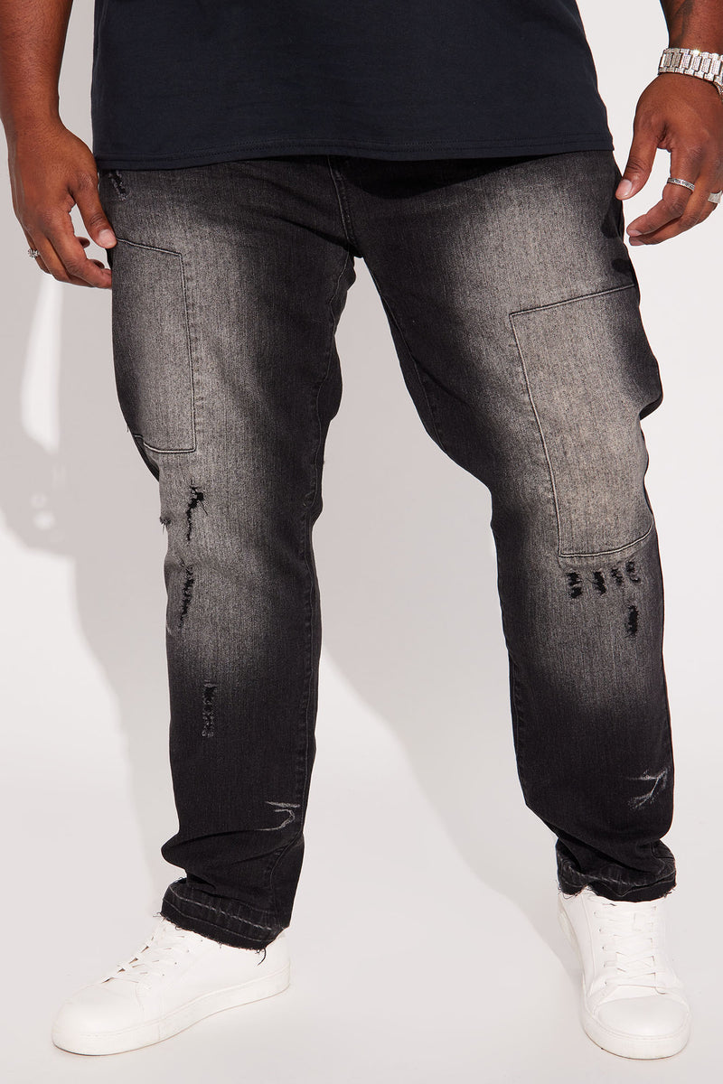 On The Low Straight Jeans Black Wash Fashion Nova, Mens Jeans