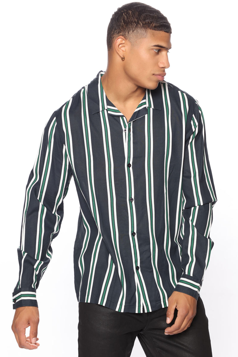 Fresh Breeze Long Sleeve Woven Top Fashion Nova, Mens