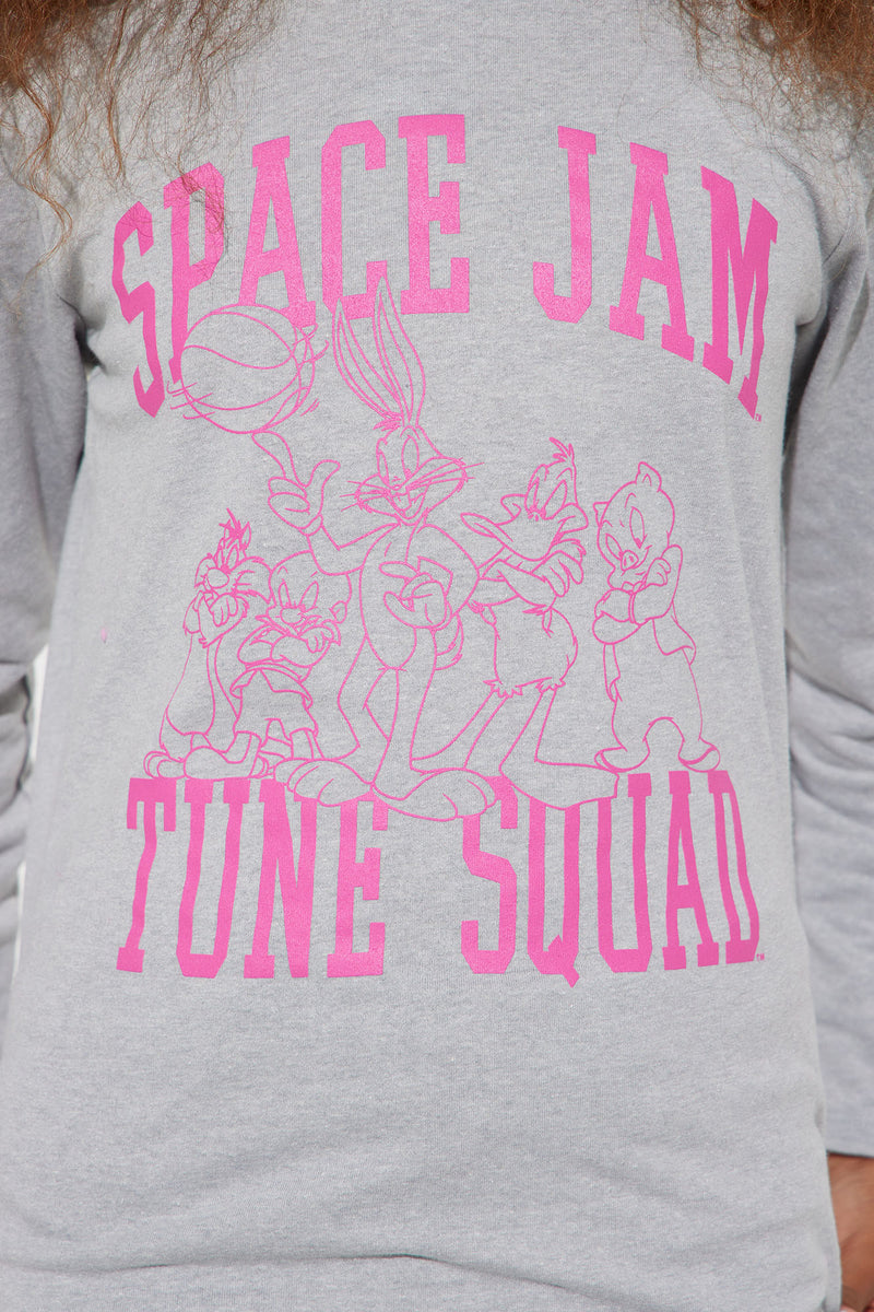 Fashion & | | Kids Tee Grey Squad Space Tops Long Nova, T-Shirts Tune Nova Sleeve Jam - Mini Fashion