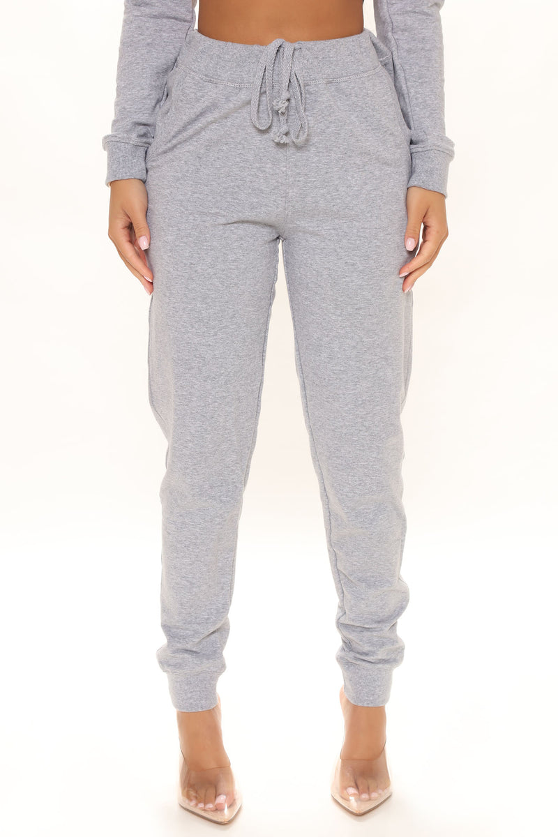 Girls Terry Jogger Pant - Heather Grey – Nine Ninety Nine