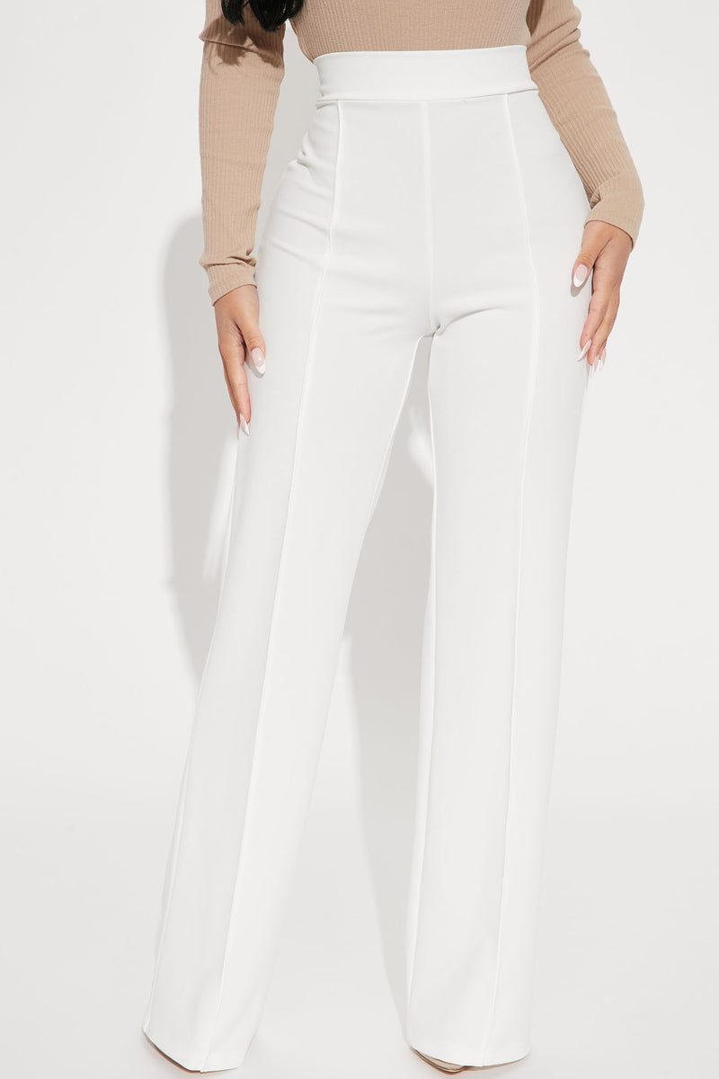 Petite Victoria High Waisted Dress Pants - White, Fashion Nova,  Career/Office