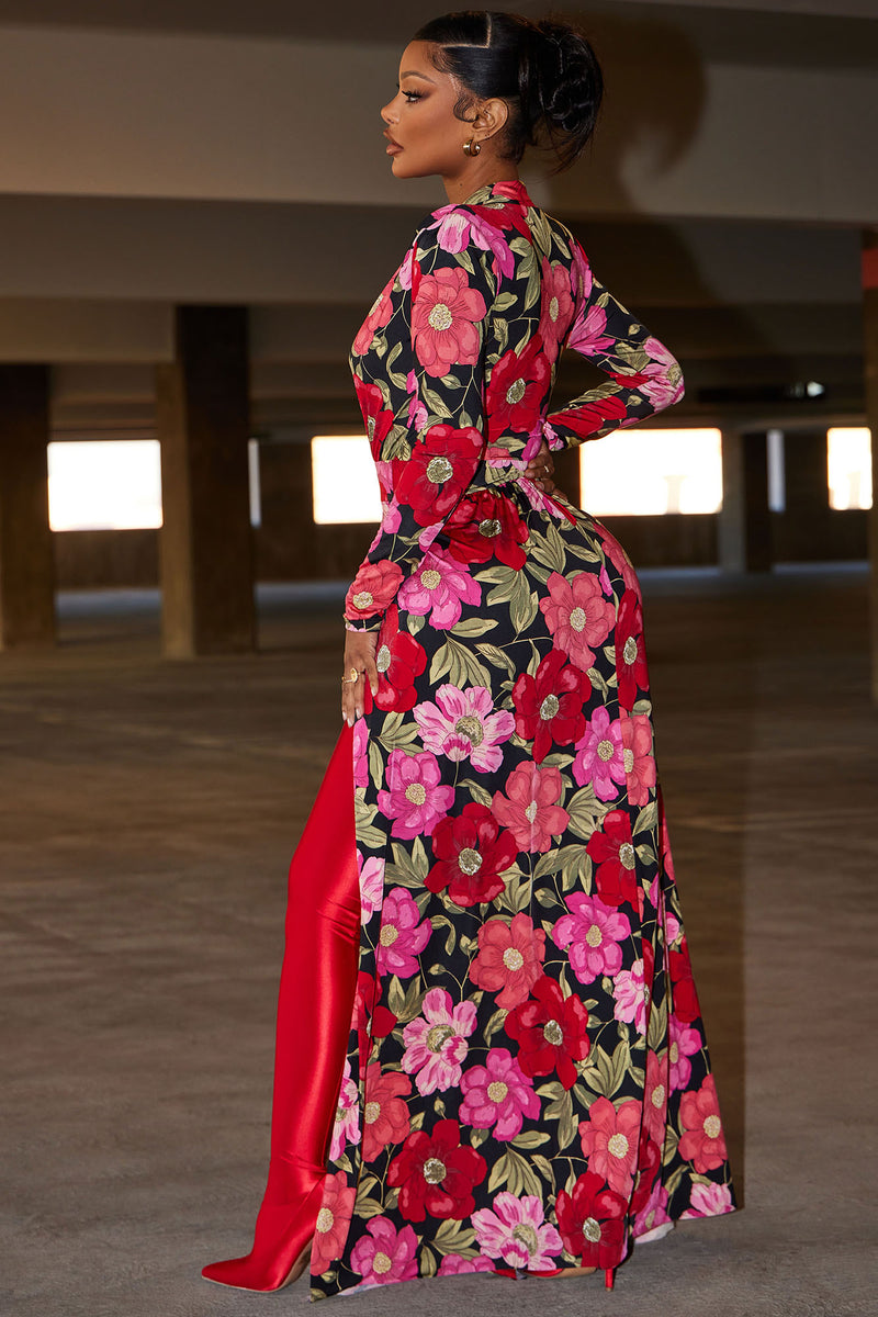 Fashion nova shop floral maxi dress