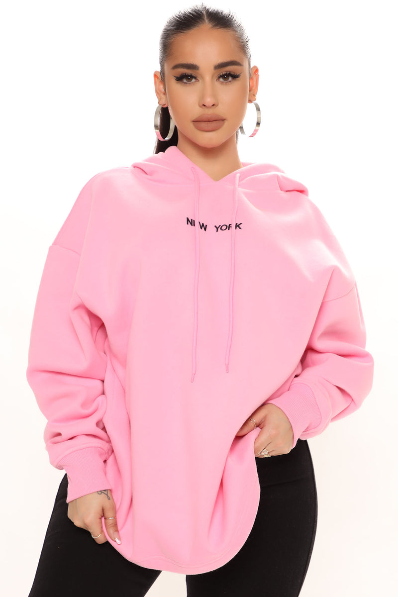 Fashion nova pink hoodie outlet