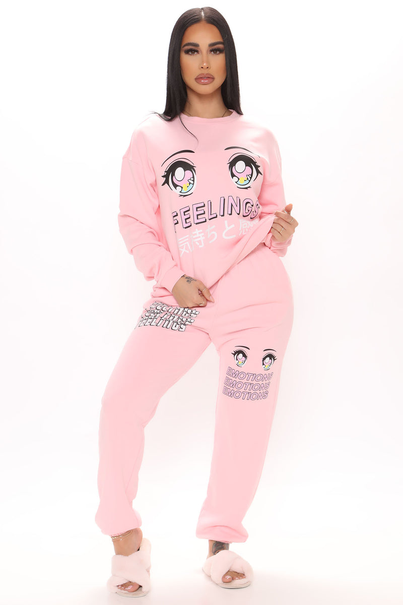 Fashion nova pink sweatpants deals