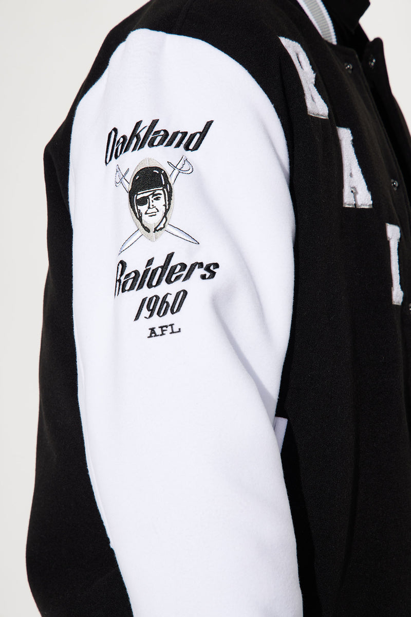 Raiders Varsity Jacket Black/White Fashion Nova, Mens Jackets