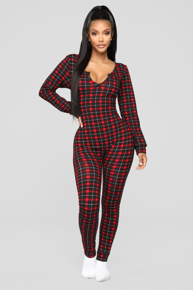 Where s My Coffee Jumpsuit Black Red Fashion Nova Lingerie