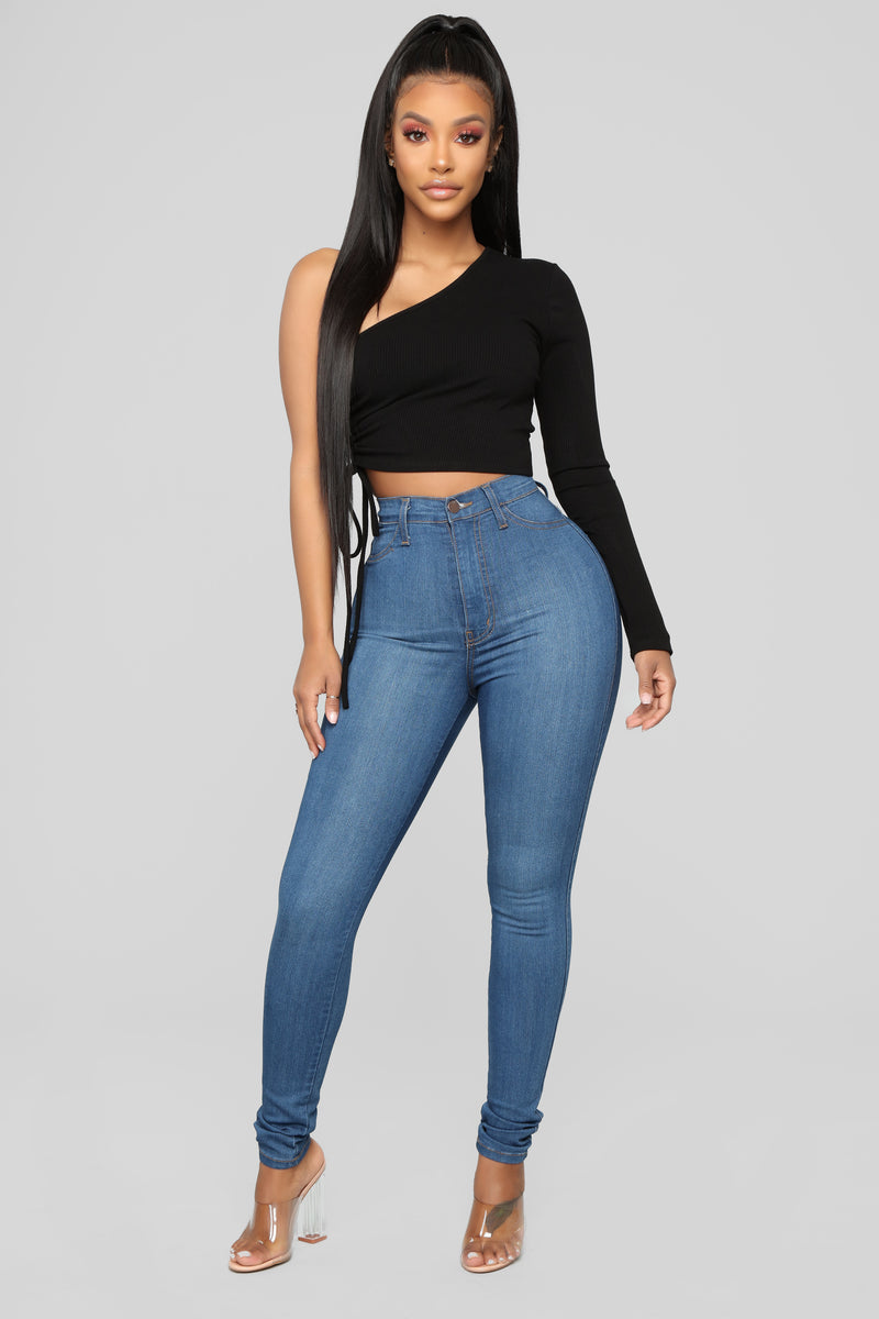 You Want It I Got It Top Black Fashion Nova Knit Tops