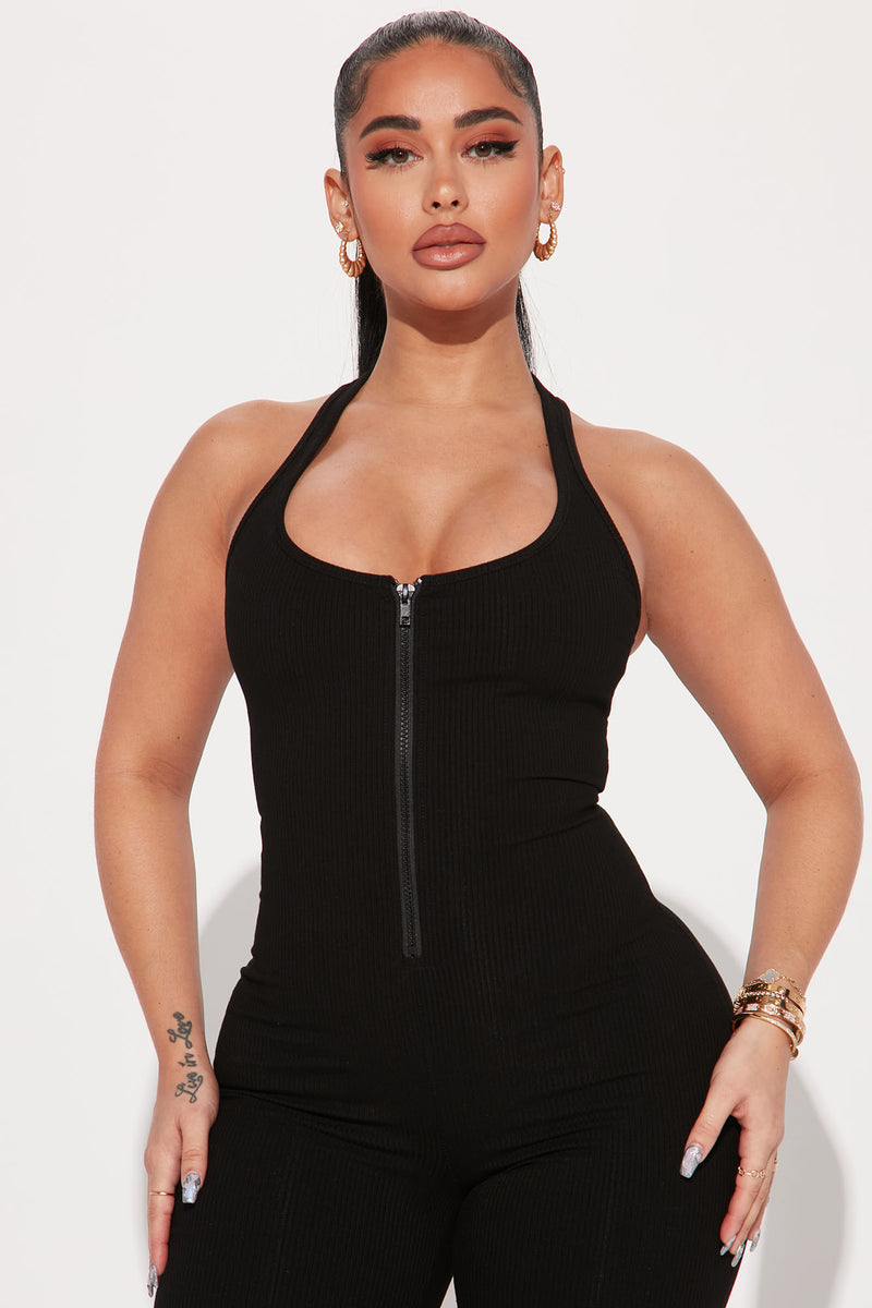 All zipped up jumpsuit fashion nova hot sale