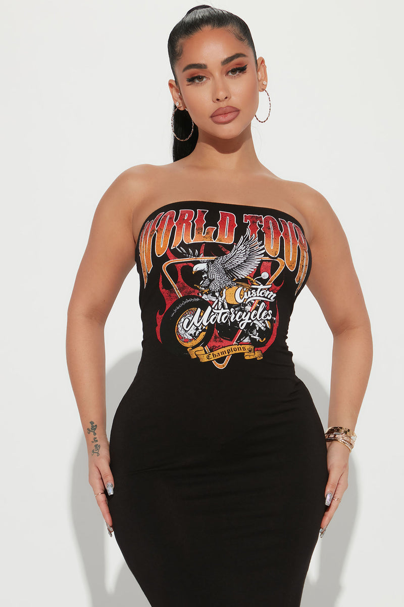 sympatisk alarm komme til syne World Tour Champion Midi Dress - Black | Fashion Nova, Dresses | Fashion  Nova