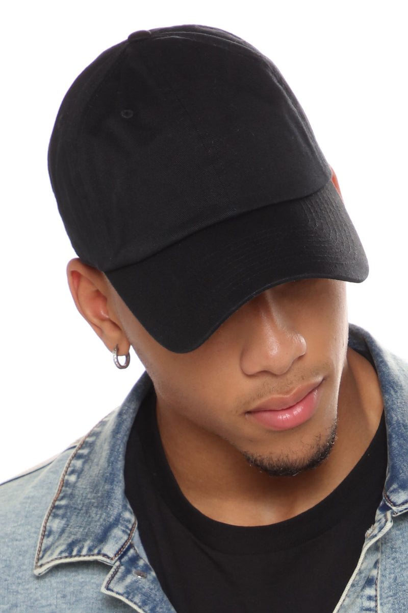 Lids Blank Crucial Dad Adjustable Strapback Hat - Black, One Size Fits Most (6 7/8 To 7 5/8)