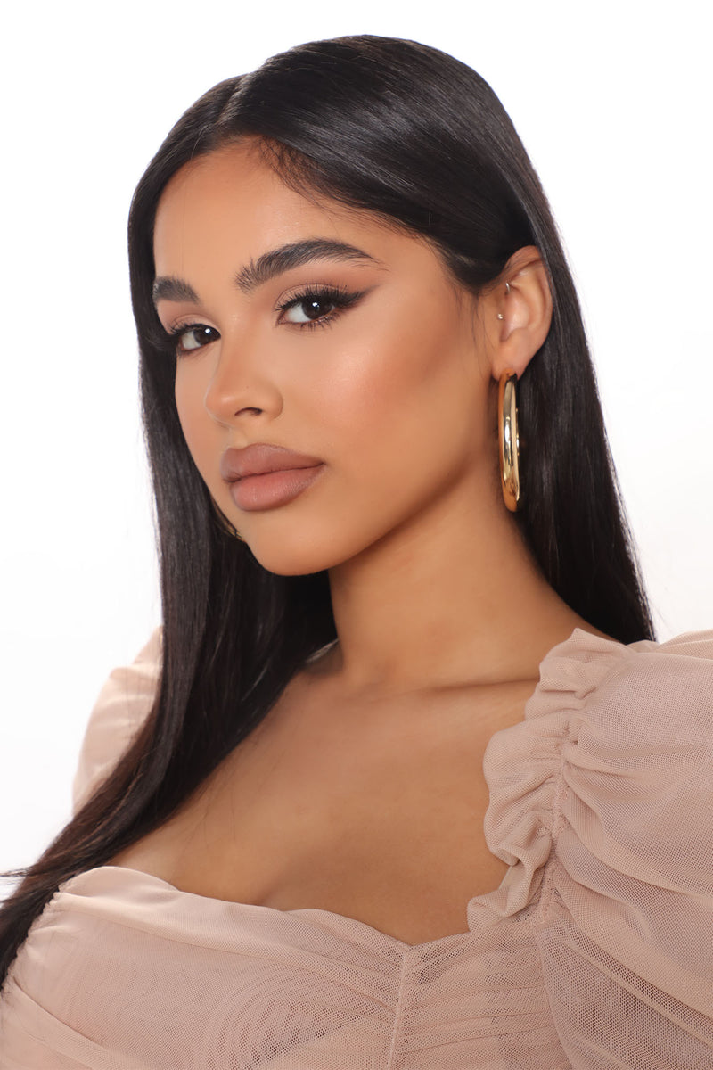 Fashion nova hoop earrings top