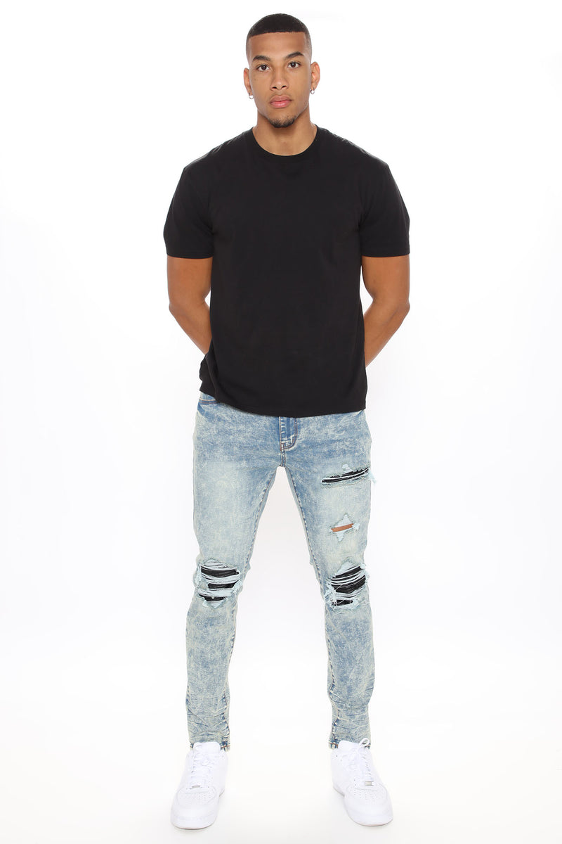 Luke Skinny Jean - Medium Wash | Fashion Nova, Mens Jeans | Fashion Nova
