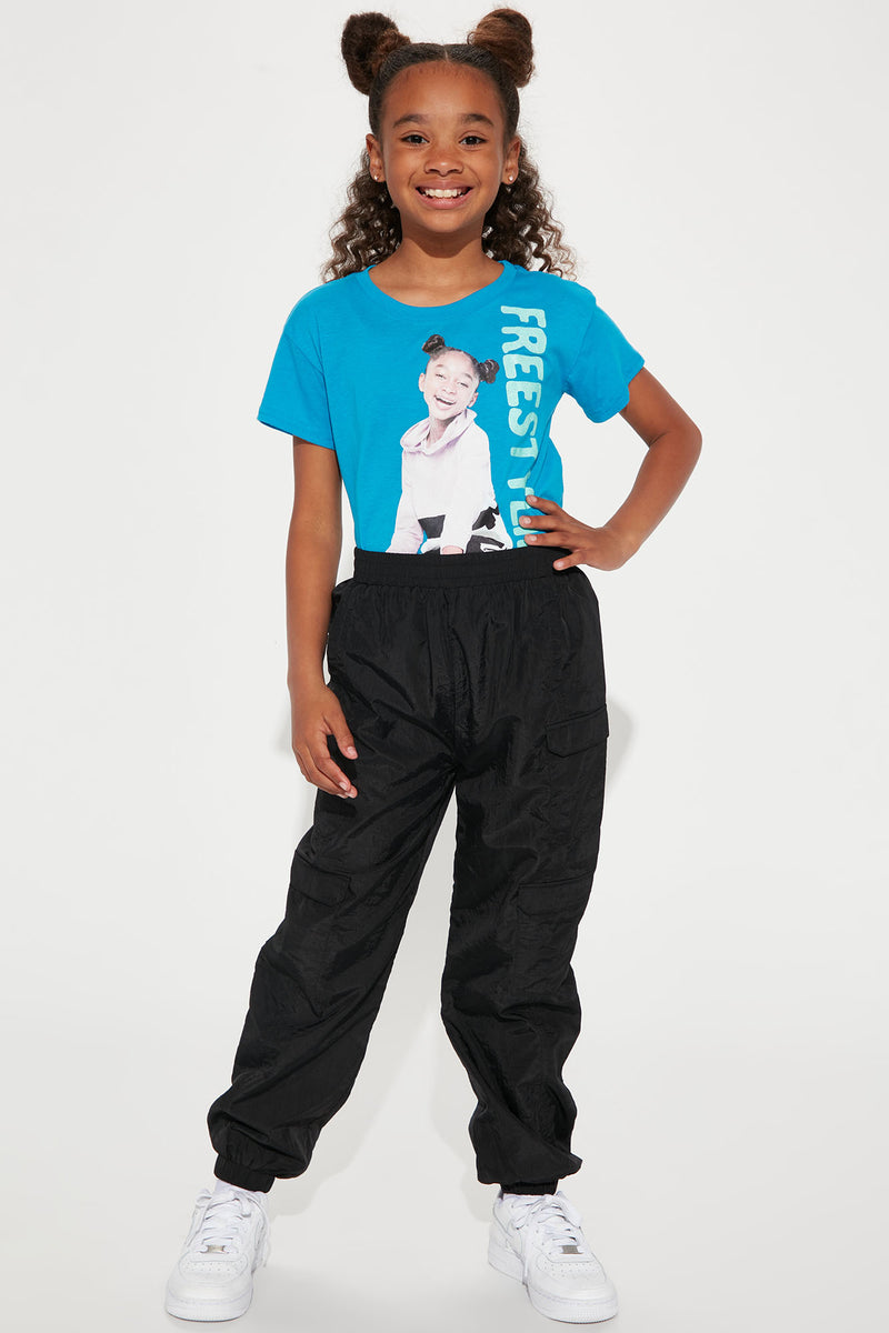 Mini Cool It Parachute Cargo Pants - Black, Fashion Nova, Kids Pants &  Jeans