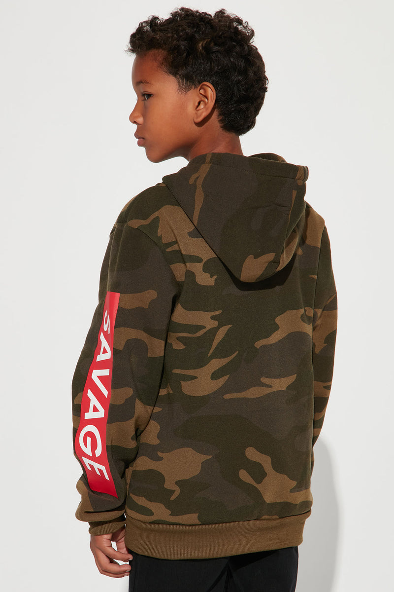 Savage hoodie top camo