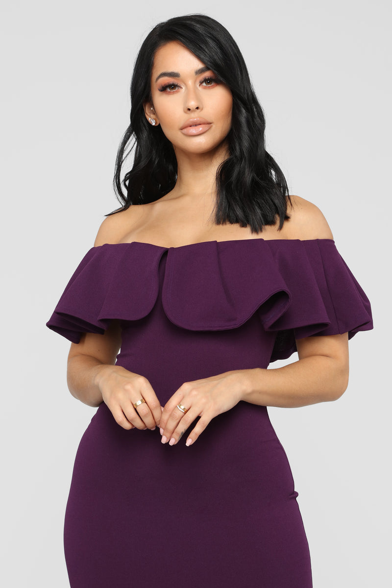 Fashion nova hot sale plum dress