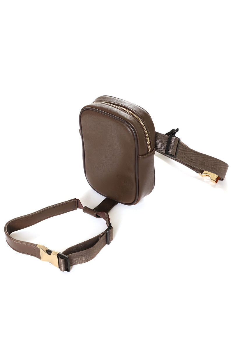 Next Level Harness Fanny Pack Chocolate Fashion Nova Handbags