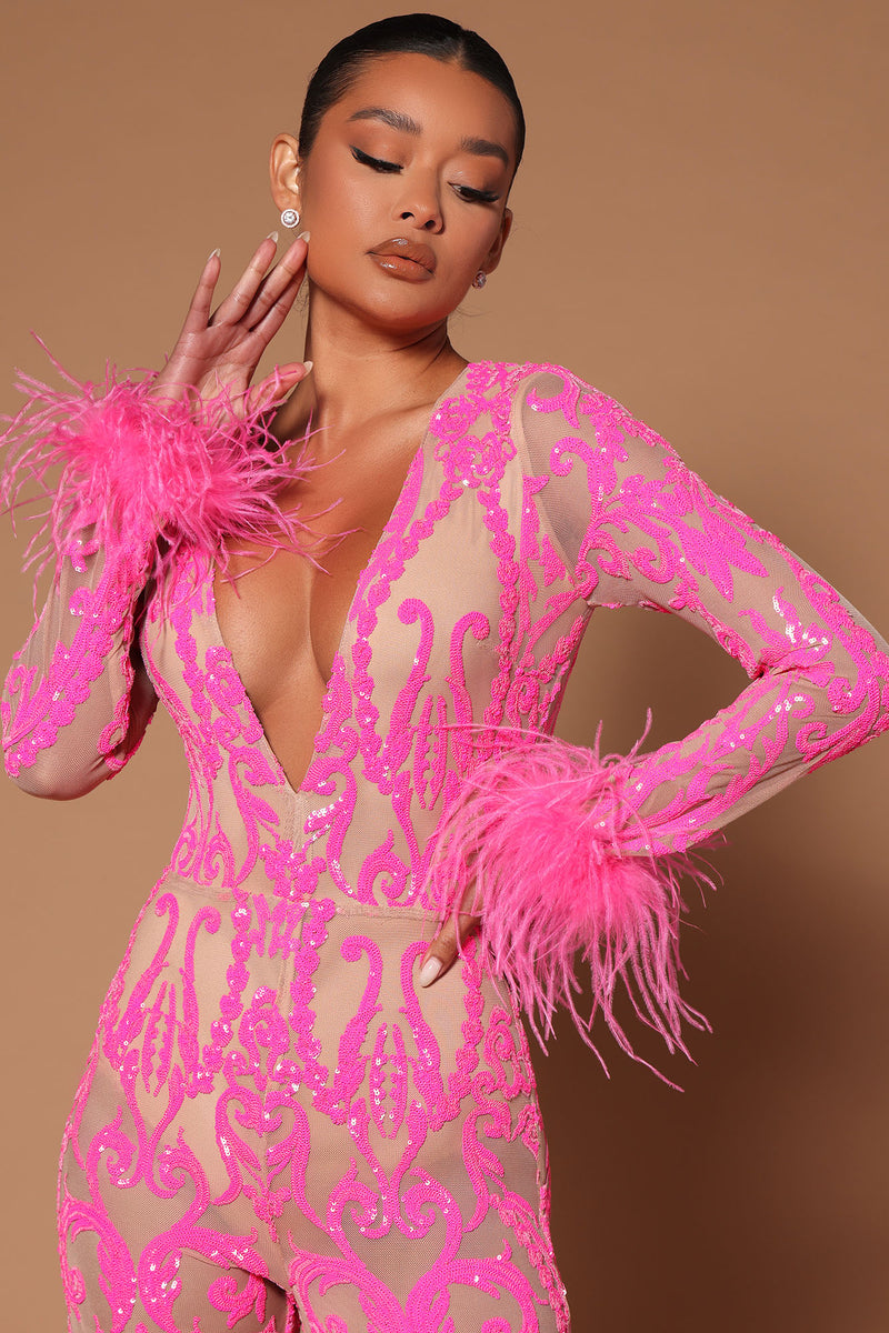 Pink queen jumpsuit deals