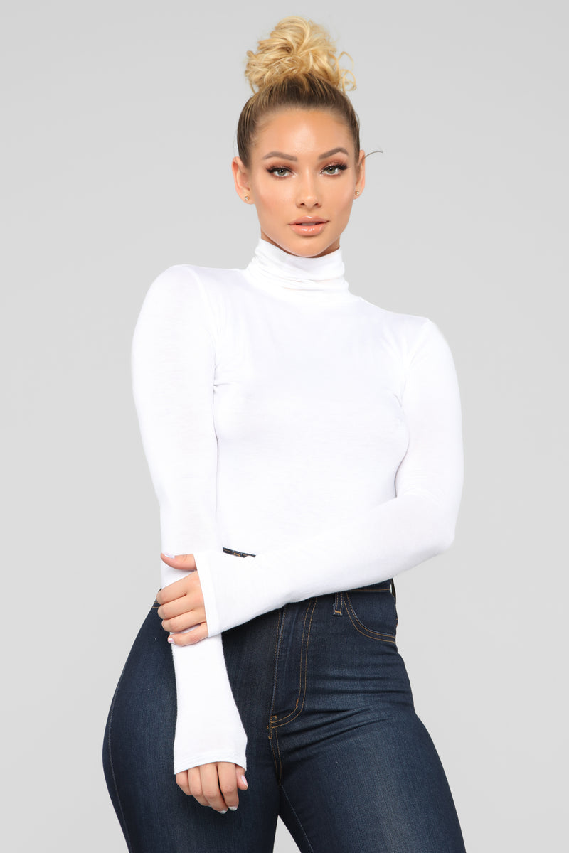 Womens turtle neck long sleeve top sale
