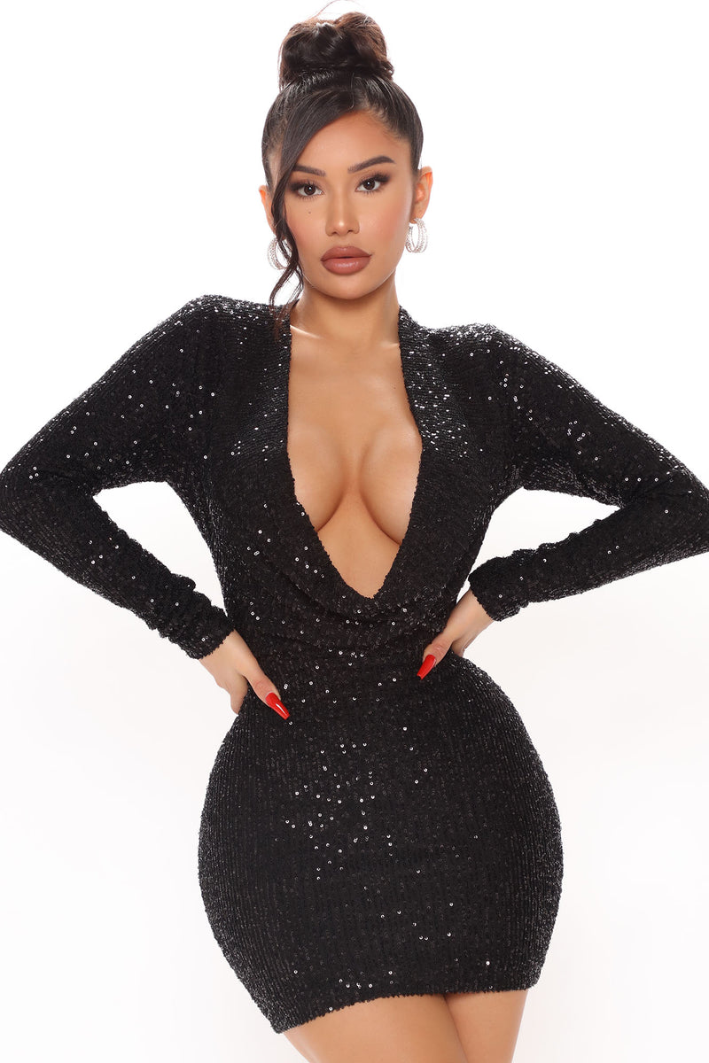 Shining on mini hotsell dress fashion nova