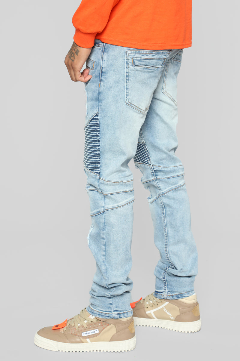 Tyrelle moto jeans hotsell