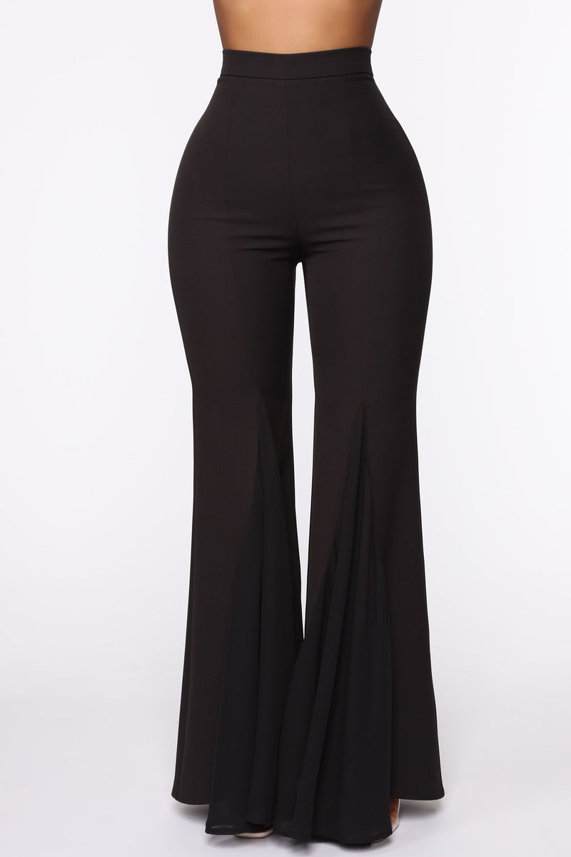 Nara Low Rise Flare Pant - Black, Fashion Nova, Pants