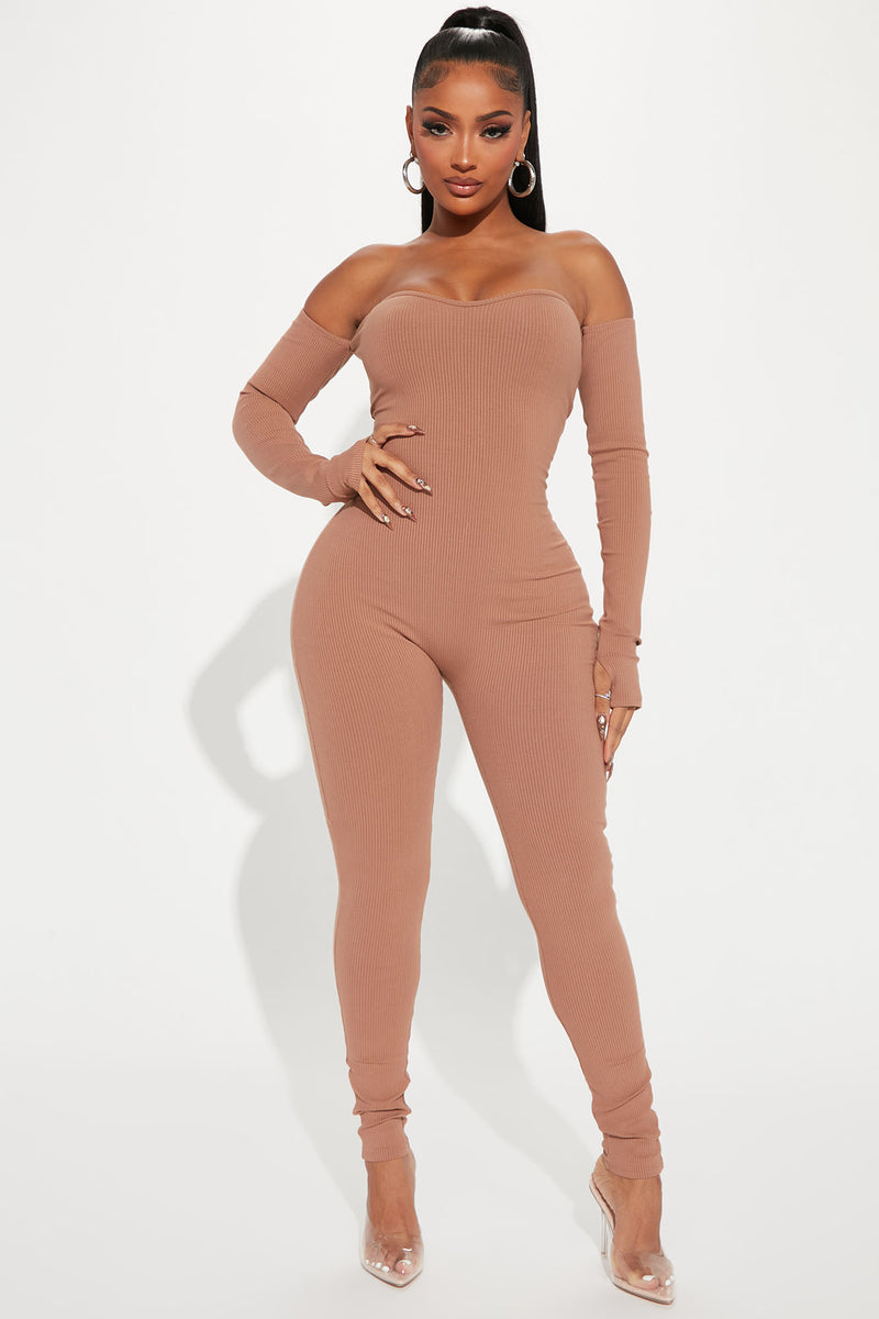 Katie Snatched Jumpsuit - Nude | Fashion Nova, Jumpsuits | Fashion