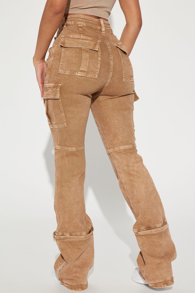 Camden Cargo Utility Jeans Tan Fashion Nova Jeans Fashion Nova