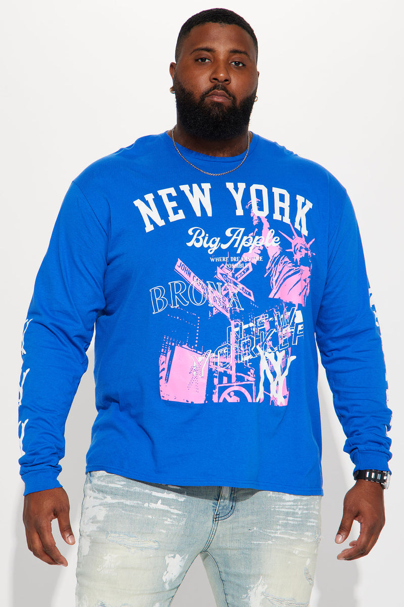 Big Apple Long Sleeve Tee - Royal