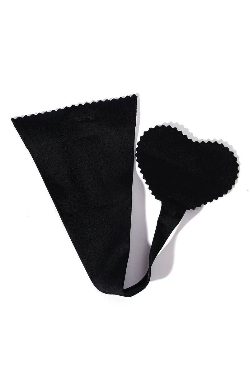 Double Dare Sticky Strapless Thong Black Fashion Nova, Lingerie