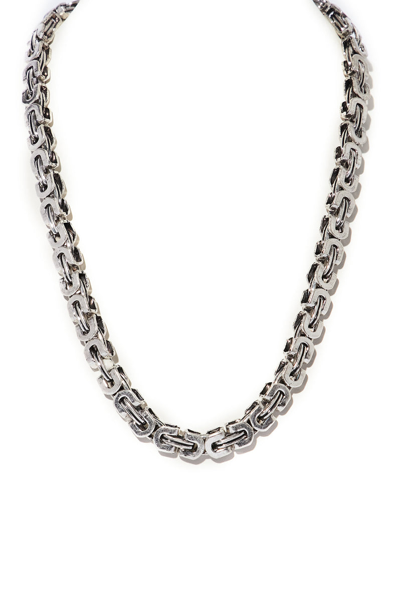 Come Through Chain Necklace Silver Fashion Nova, Mens Jewelry