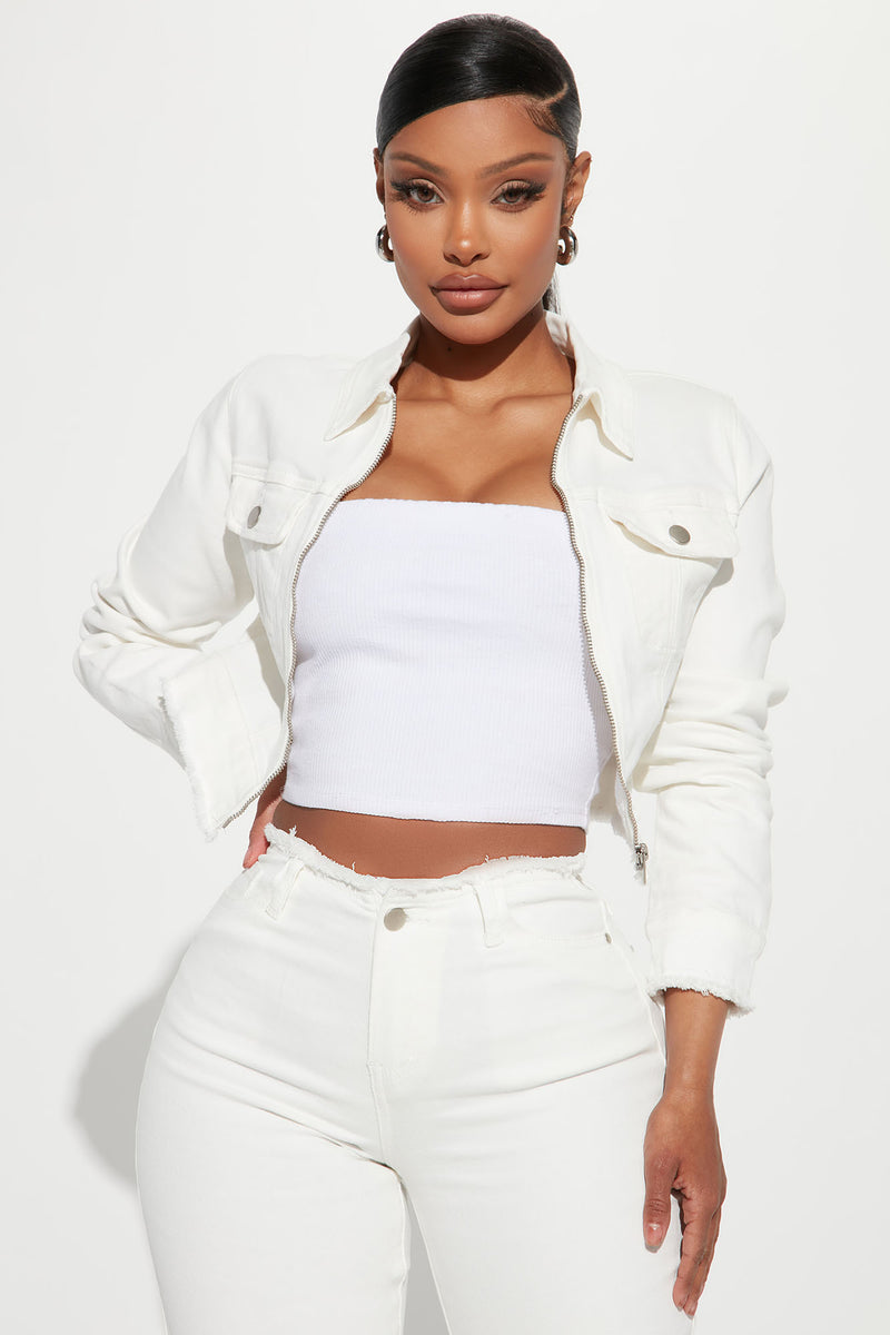 Fashion nova hotsell white jacket