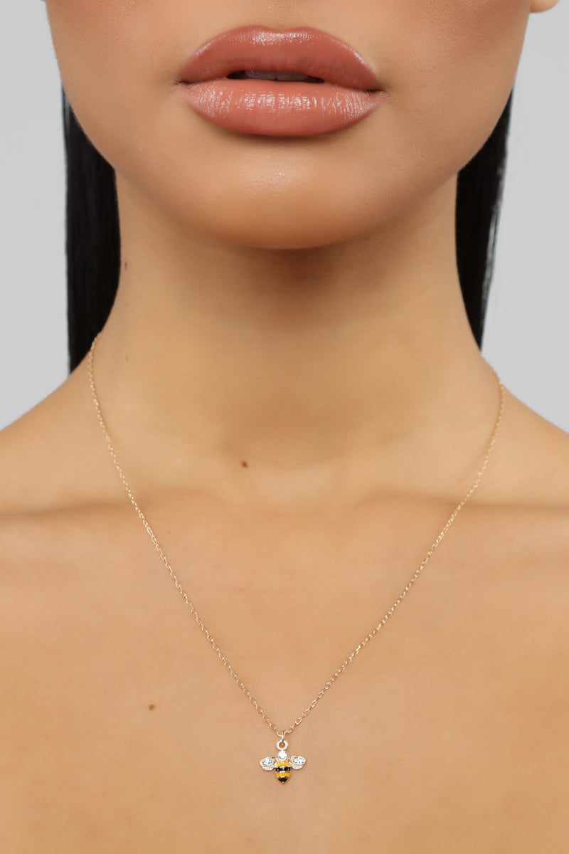 Bee Mine Necklace - Gold | Fashion Nova, Jewelry | Fashion Nova