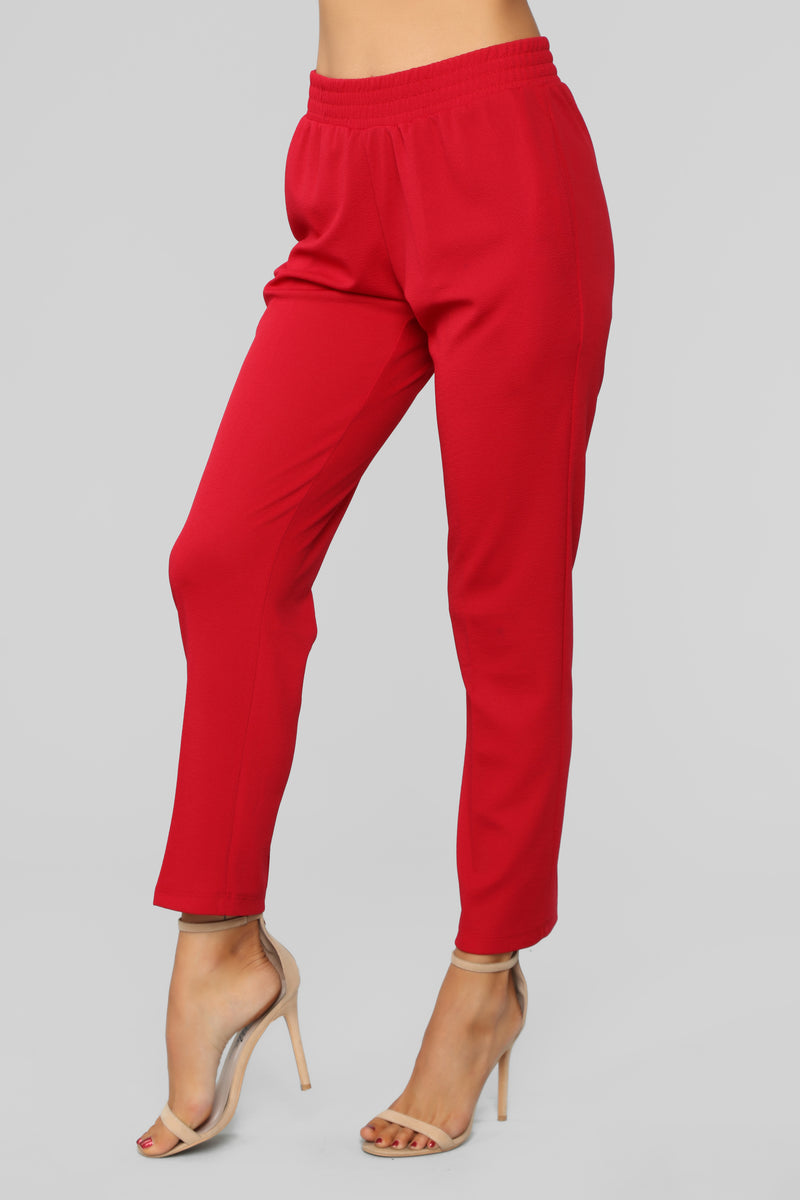 Don't Crepe My Style Pants - Red | Fashion Nova, Pants | Fashion Nova