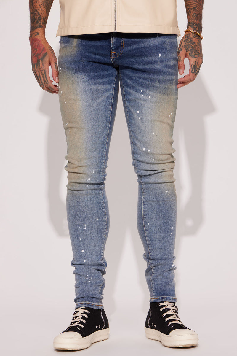 Galaxy Stacked Skinny Jeans - Medium Wash | Fashion Nova, Mens Jeans ...