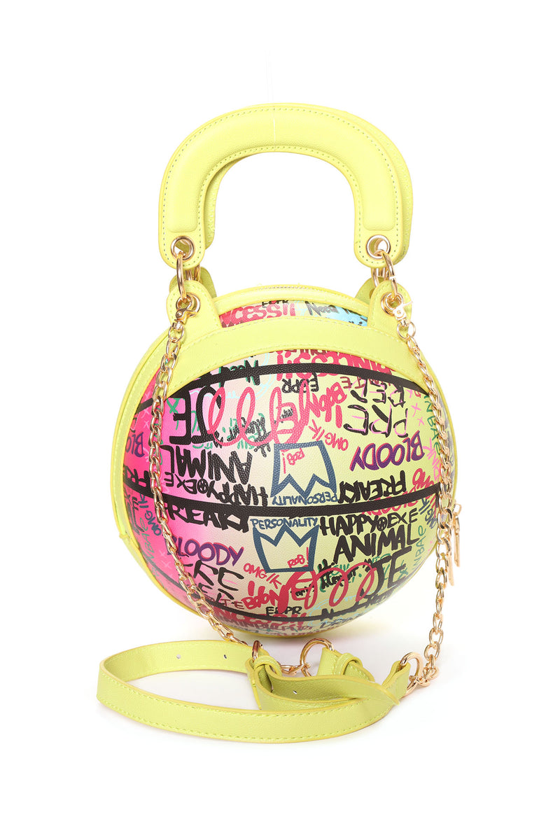 Multicolor basketball purse cheap
