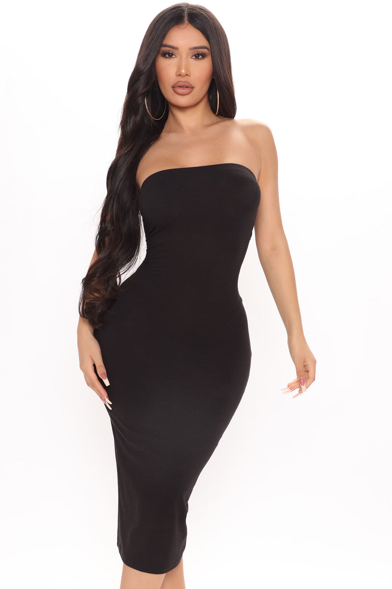 Fashion nova store strapless dress
