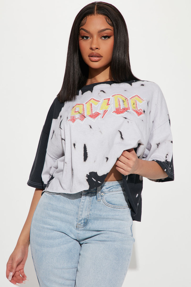 acdc shirt tie dye