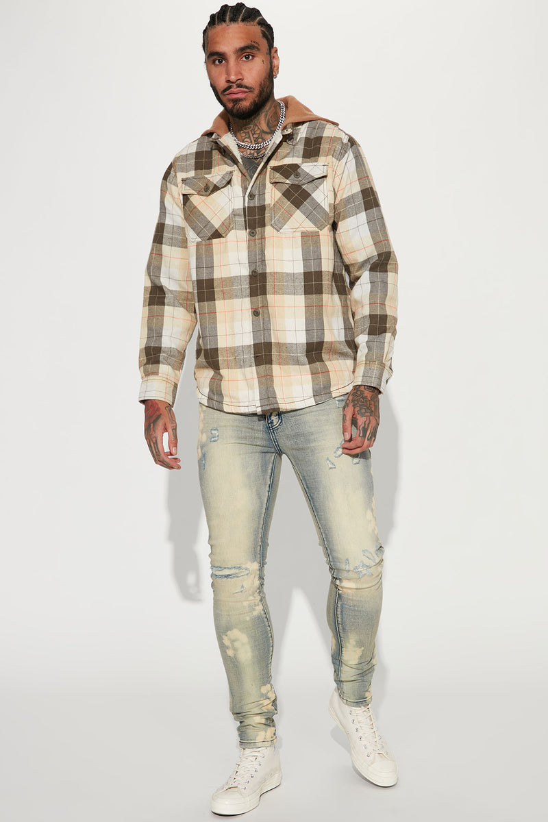 Lined flannel jacket lfdy on sale