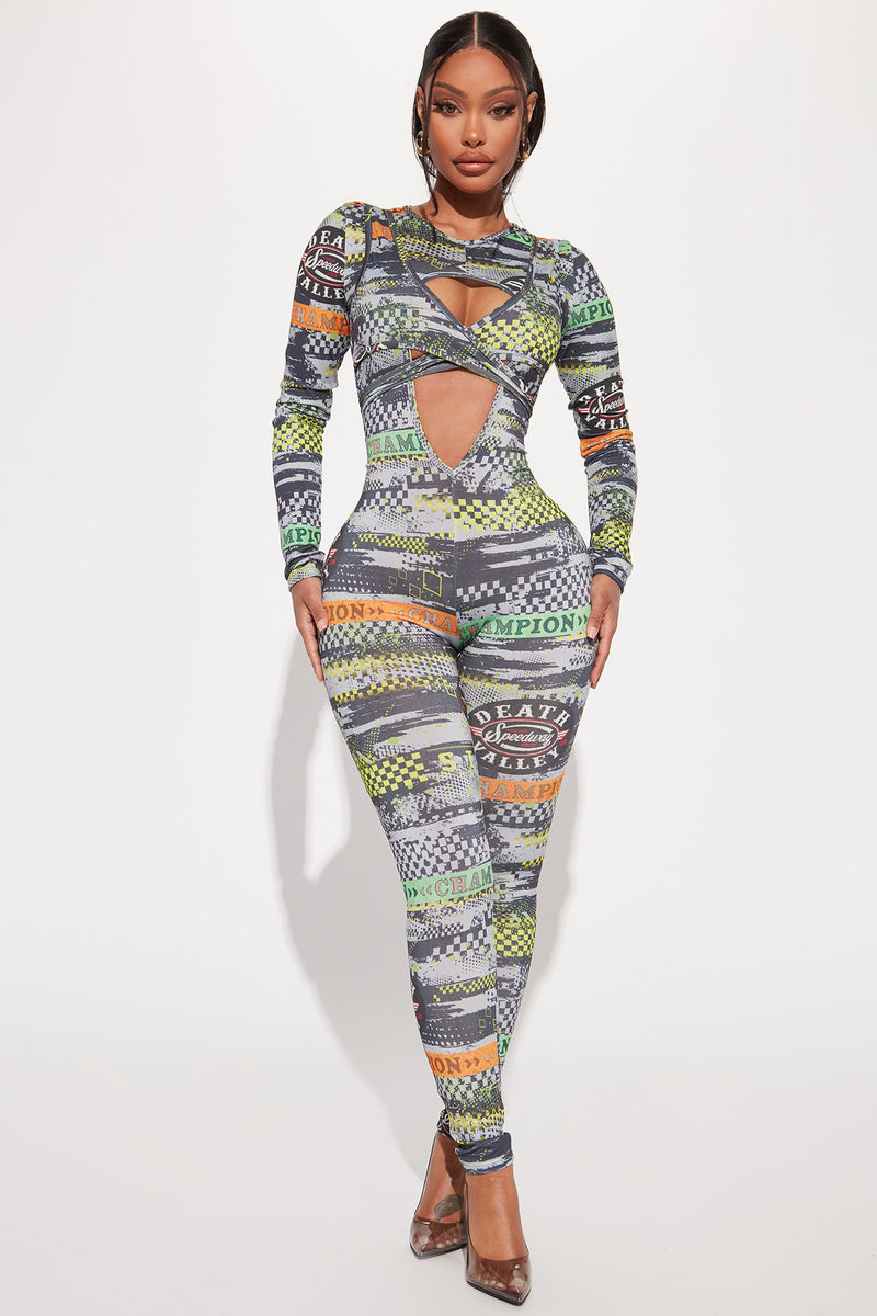 Long sleeve hotsell snake print jumpsuit
