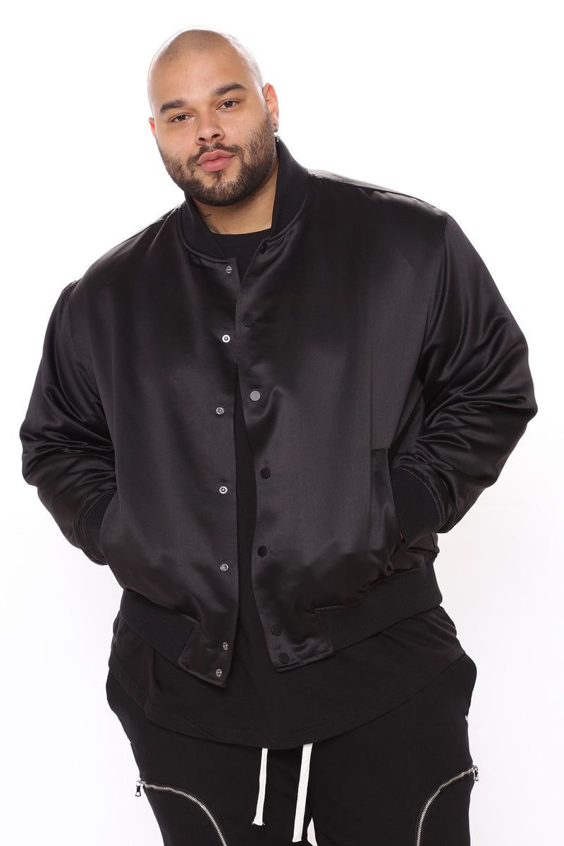 Ashton Essential Bomber Jacket Black Fashion Nova Mens