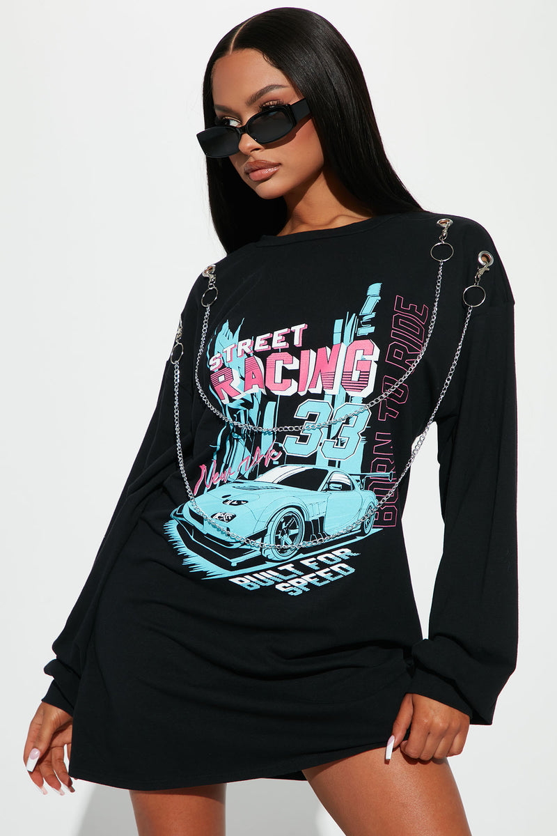 Race To The Top T-Shirt Dress