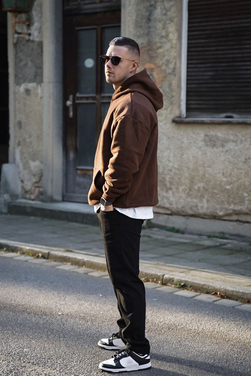 Always Ready Vintage Hoodie Brown