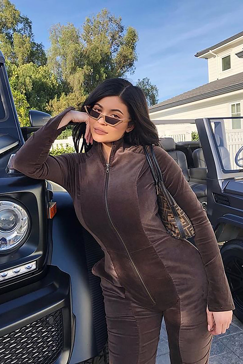 Fashion nova velvet jumpsuit store