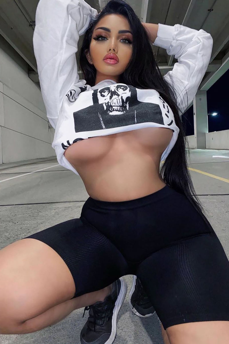 Fashion nova black cheap biker shorts
